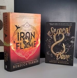 Lot Of 2 Books Iron Flame Serpent & Dove